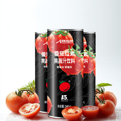 qualidade Suco de frutas de tomate 100% natural com 12,4g de carboidratos 6mg de sódio fábrica