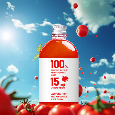 qualidade Suco de tomate não salgado em garrafas de plástico 100 ml Valor de referência de 3% de nutrientes fábrica